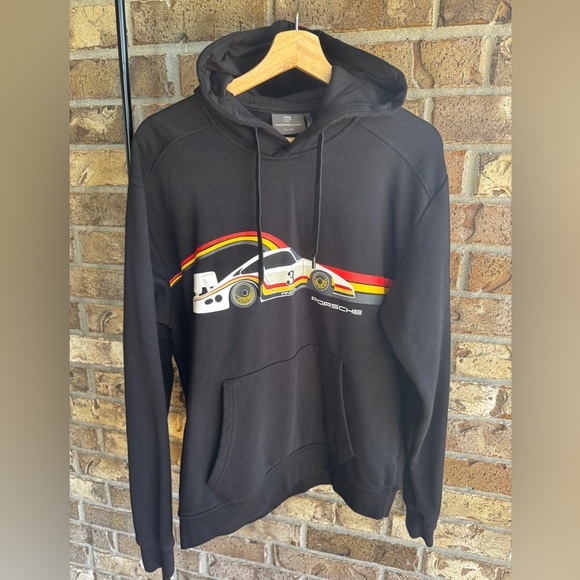 Porsche ANDIAL Logo 935-L Moby Dick Black Cotton Blend Unisex Sweatshirt Medium - Picture 4 of 16